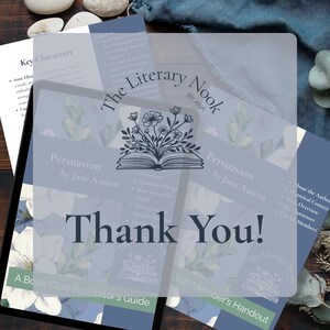 Jane Austen's Persuasion Book Club Kit | Discussion Guide (Digital Download)