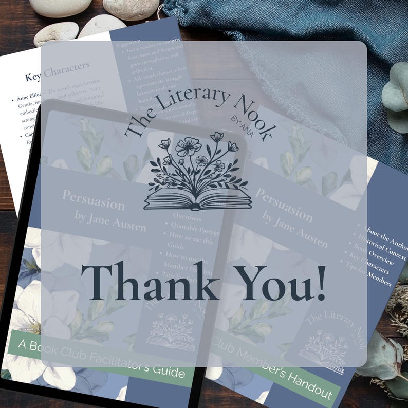 Jane Austen's Persuasion Book Club Kit | Discussion Guide (Digital Download)