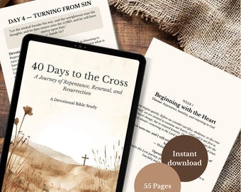 7 Week Christian Lent Journey to the Cross - 40 Day Lent Devotional Bible Study