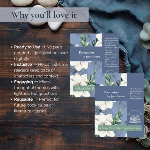 Jane Austen's Persuasion Book Club Kit | Discussion Guide (Digital Download)