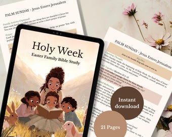 Estudio bíblico familiar de Semana Santa - Devocional de Pascua para familias /