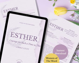 Estudio bíblico de Ester para imprimir / Devocional cristiano para mujeres (PDF)