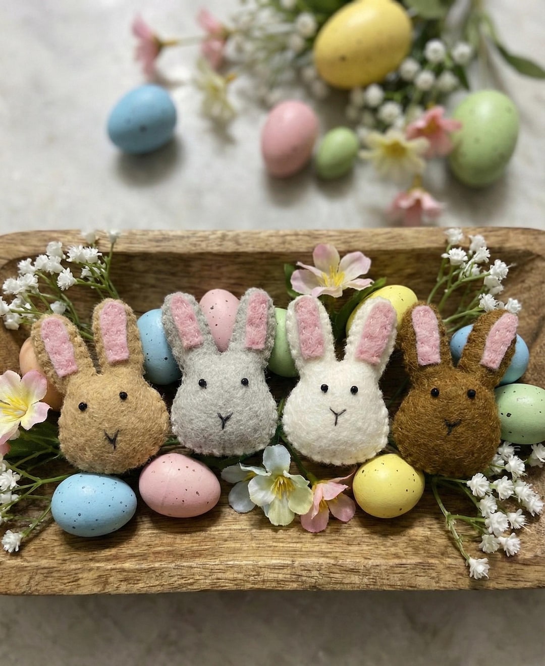 Wool Felt Bunny | Handmade Easter Bunny Decor | Felt Bunny for Easter ...