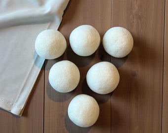 Boules de séchage XL en laine, 100 % naturel, Adoucissant réutilisable