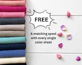 3mm Wool Felt Fabric Sheet: Pure Wool for Sewing & Crafts