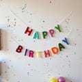 Customized Happy Birthday Felt Banner | Party & Nursery Decor product logo