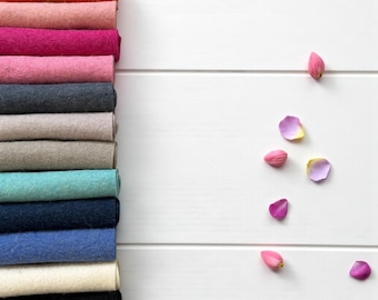 Merino Wool Blend Felt Sheets 3mm, Craft Sewing Squares, DIY School Projects