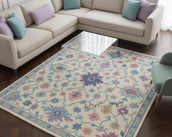 Hand-Tufted Wool Area Rug – Luxury Modern Design Carpet for Living Room Home Decor