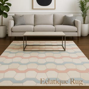 Multicolor Cowhide Patchwork Rug – Handmade Hair-On Leather Carpet for Living Room