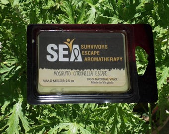 Citronela para escapar de los mosquitos: cera derretida