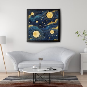 Ciel étoilé : une carte céleste inspirée de Van Gogh