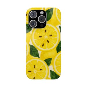 Zitronenscheibe Snap Case | Obst Handyhülle, Sommer Accessoire, süßes Geschenk, Citrus Design, Handyhülle