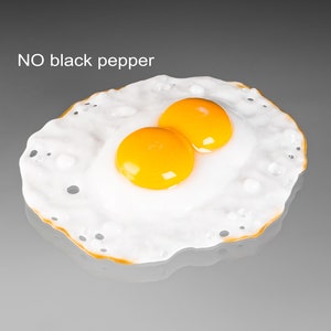 Glass Fried Egg, Blown Glass Art, Sculptures & Figurines, Fun Kitchen Decor, Unique Gift For Dad, Double Yolk Egg, Fried Egg Wall Art, Fake