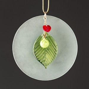Baby Loss Keepsake, 6 weeks, Glass Green Pea Christmas ornament, miscarriage gift, Mother&#39;s Gift