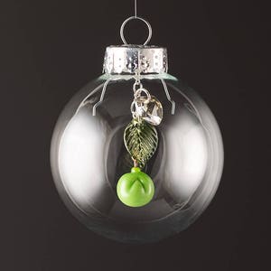 Pregnancy Loss Gift, 6 Weeks, Glass Green Pea Christmas ornament, miscarriage keepsake, Mothers Day Gift