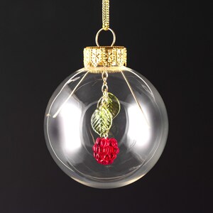 Christmas Ornaments, Blown Glass Raspberry Ornament, Cute Fruity Ornament, Holiday Decor, Best Gifts For Her, Christmas Tree Decor, Bauble
