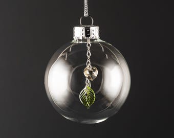 4 Week Miscarriage Ornament, Pregnancy Loss Ornament, Miscarriage Keepsake, Glass Poppy Seed Ornament, Baby Loss Gift, Christmas Ornaments