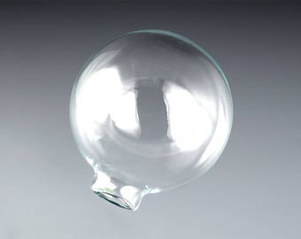 For Michaela - Modified Glass Christmas Ornament Globe, 2.25 inches (65mm) diameter, 1/2 inch (13mm) opening