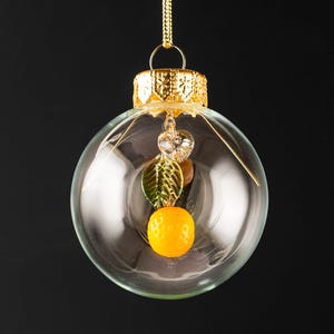 Miscarriage Ornament, Baby Loss Gift, 10 Week Miscarriage Keepsake, Kumquat Christmas Ornament, Blown Unique Gift For Mom, Pregnancy Loss