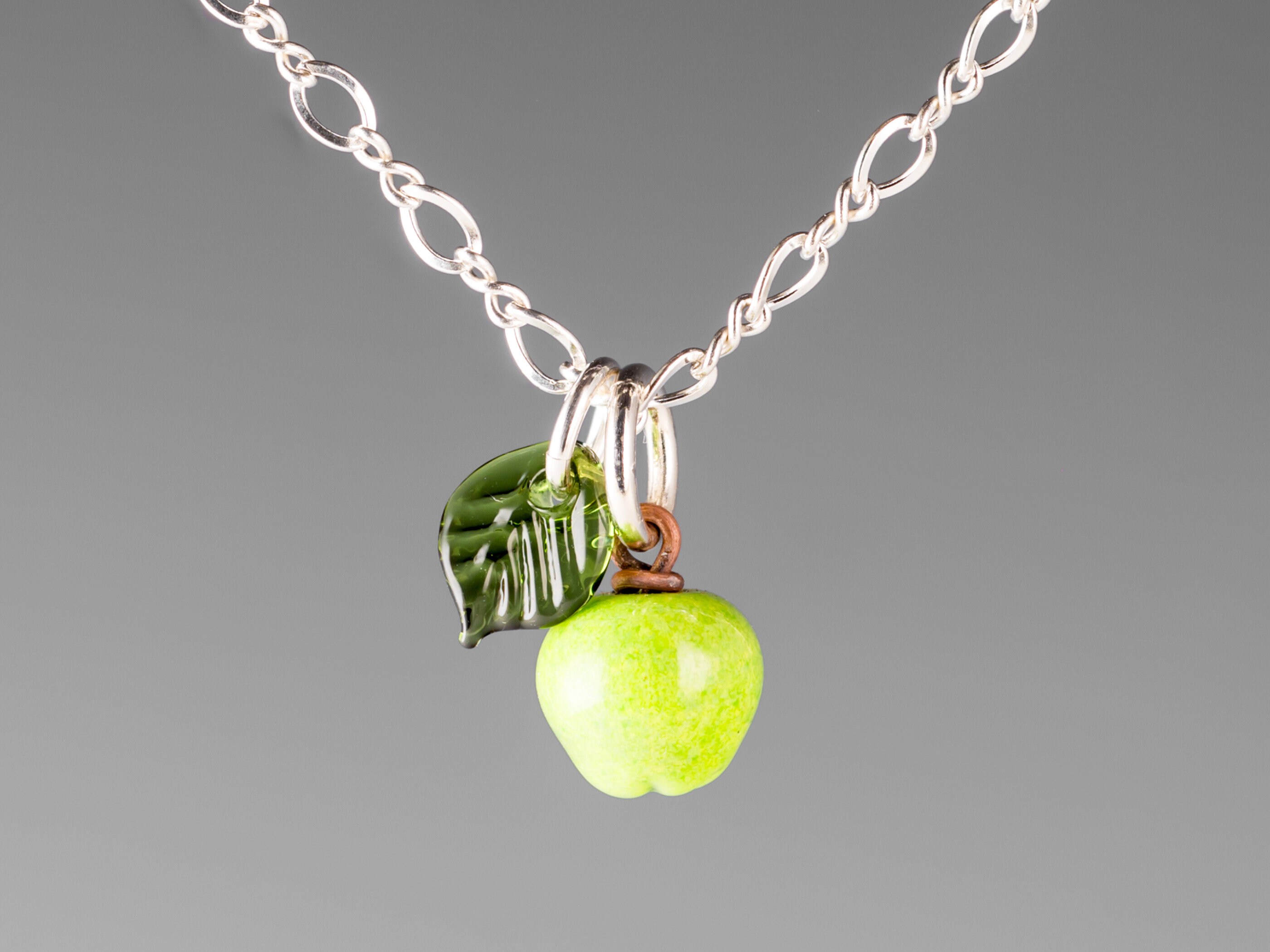 Green apple necklace discount