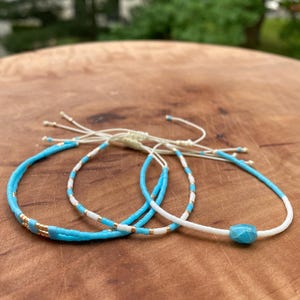 Adjustable Miyuki beaded bracelet