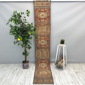 1x9 Muted Runner Rug, Hallway Rug, 1x9 Entryway Rug, Farmhouse Rug, 1x9 Bohemian Rug, Hallway Kitchen Rug, 1x9 Antique Rug, 1.6x9.7 ft