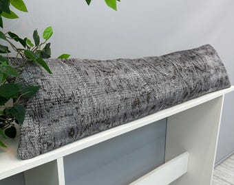 Turkish Wool Pillow 12x48", Vintage Wool Cover, Pink Bohemian Pillow Cover, Boho Farmhouse Pillow, Ethnic Cushion Case, Luxury Lumbar Decor