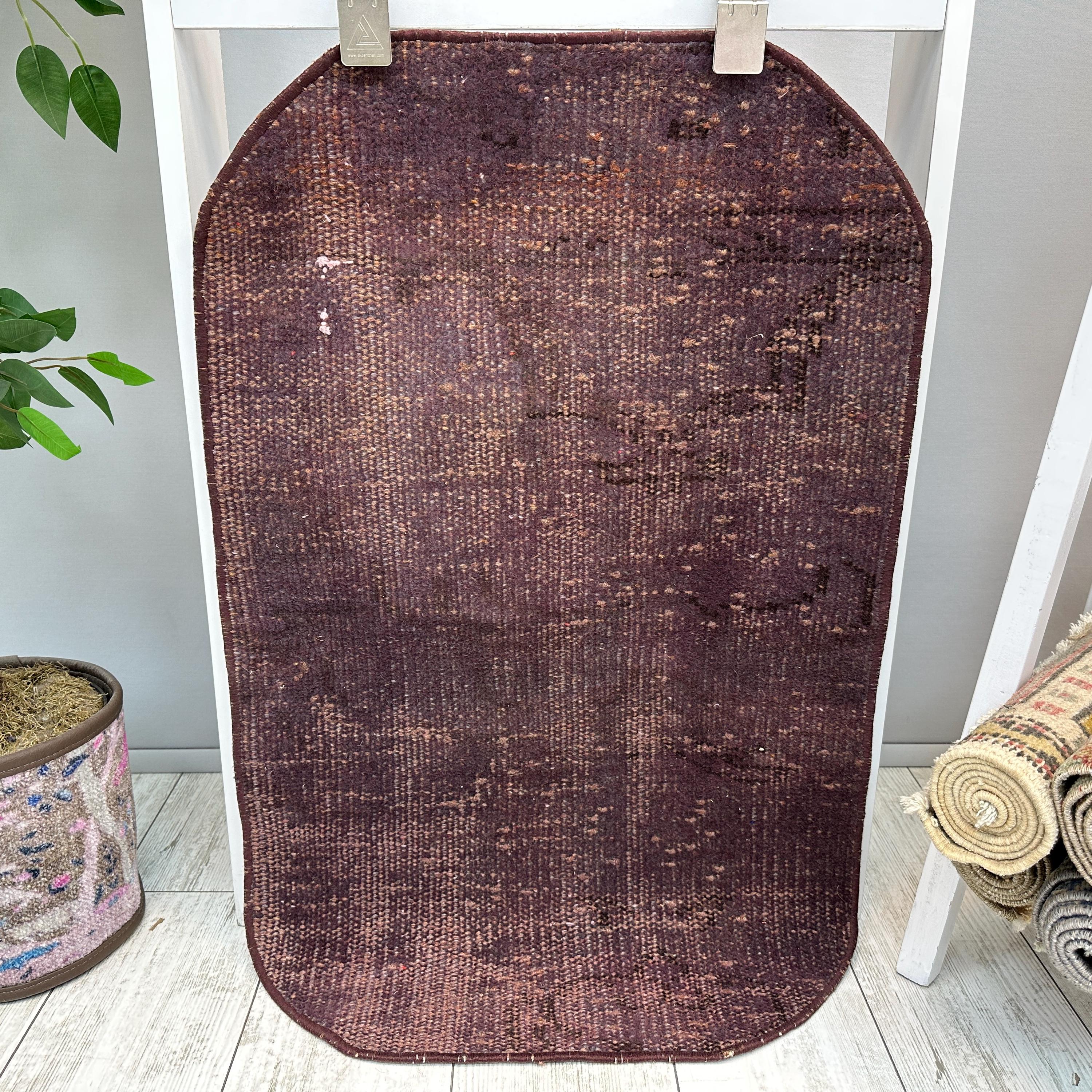 Small Turkish Rug, 1x2 Bathroom Rug, Small Moroccan Rug, Small