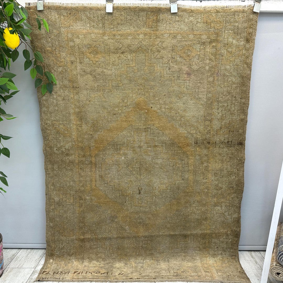 Handmade Bohemian Rug, 3x6 Oushak Rug, Handmade Entryway Rug ...