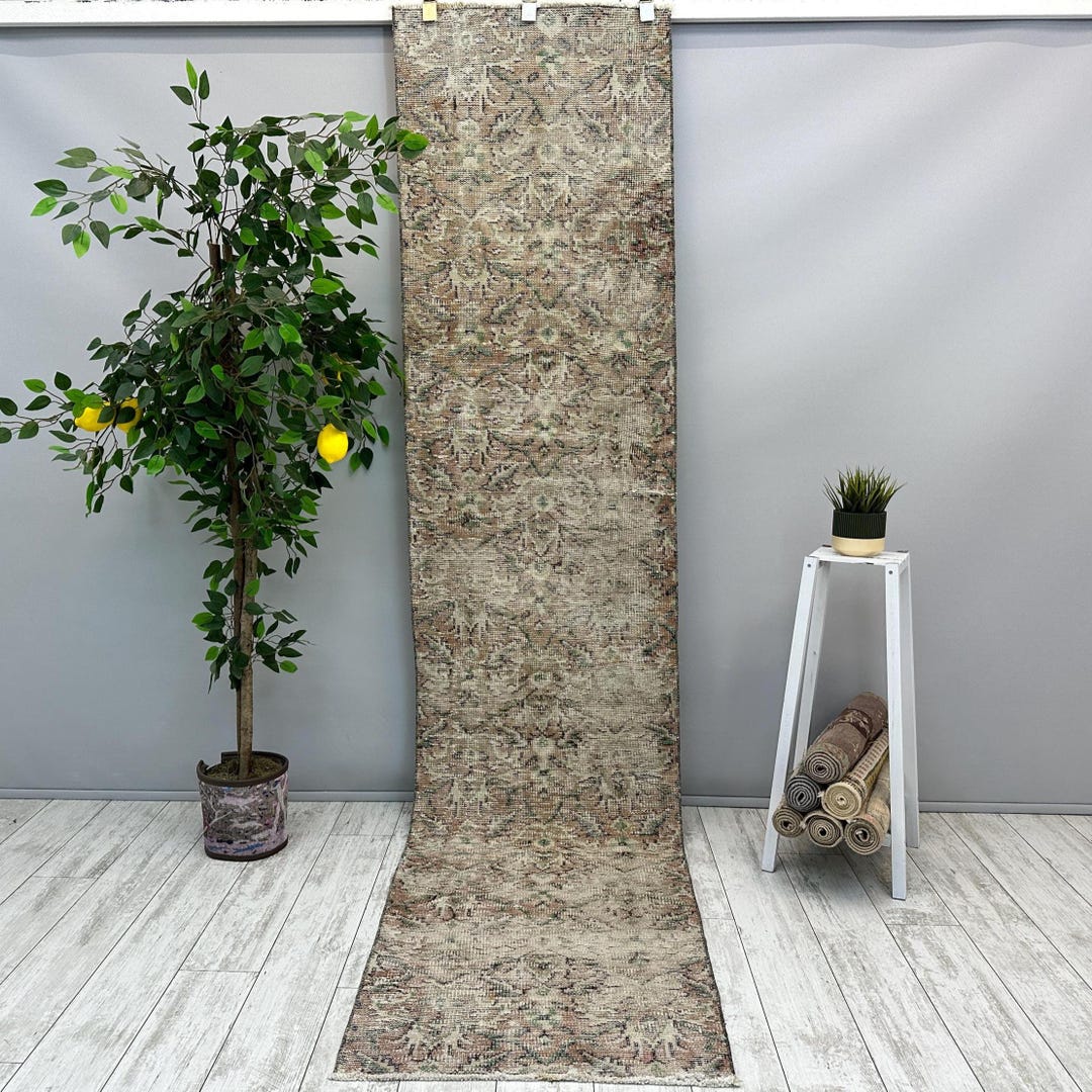 Vintage Runner Rug, 2x9 Handmade Corridor Rug, Bohemian Turkish Rug ...