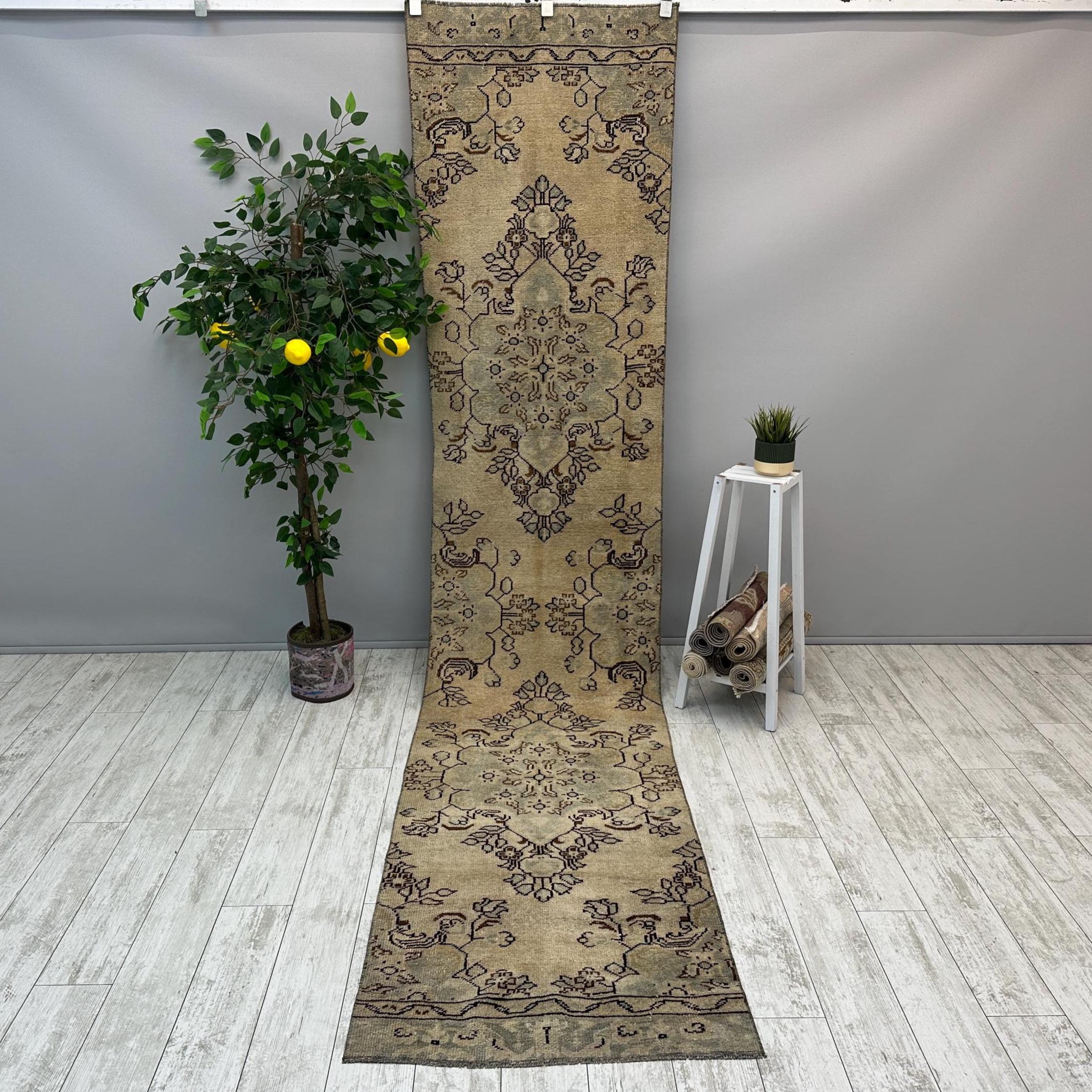 3x12 Vintage Corridor Rug, 2x12 Turkish Runner Rug, 2x11 Hallway