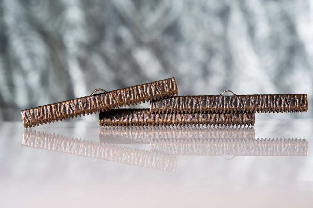 50mm (2 inch) Ribbon Clamps With Loop, Artisan Series 20 pieces in