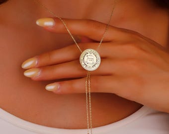 University Logo Necklace, Personalized Graduation Gift, Adjustable Custom Logo Jewelry for Any Universities