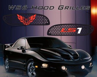 Rejillas de capó / inserciones de ventilación WS6 para Pontiac Firebird Trans Am 1998 - 2002