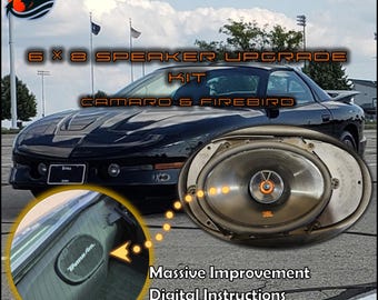 Kit de actualización de altavoces 6x8 para Camaro, Firebird, Trans Am, Chevy, Pontiac (1993-2002, F-body de cuarta generación).