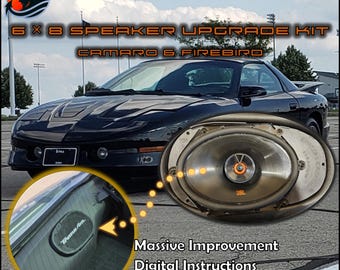6×8 Speaker Upgrade Kit Camaro Firebird Trans Am Chevy Pontiac 1993 2002 4th Gen F-body