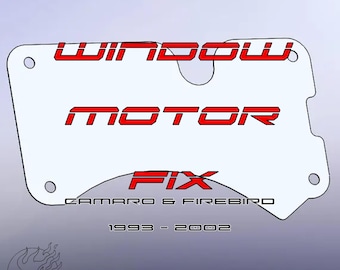 Camaro Firebird Window Motor Reinforcement Plate: 4th Gen F-Body Regulator Support