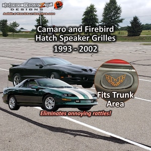 Speaker Grilles 1993 2002 Hatch Trunk Area - Eliminates Rattles, Easy Install Camaro Firebird