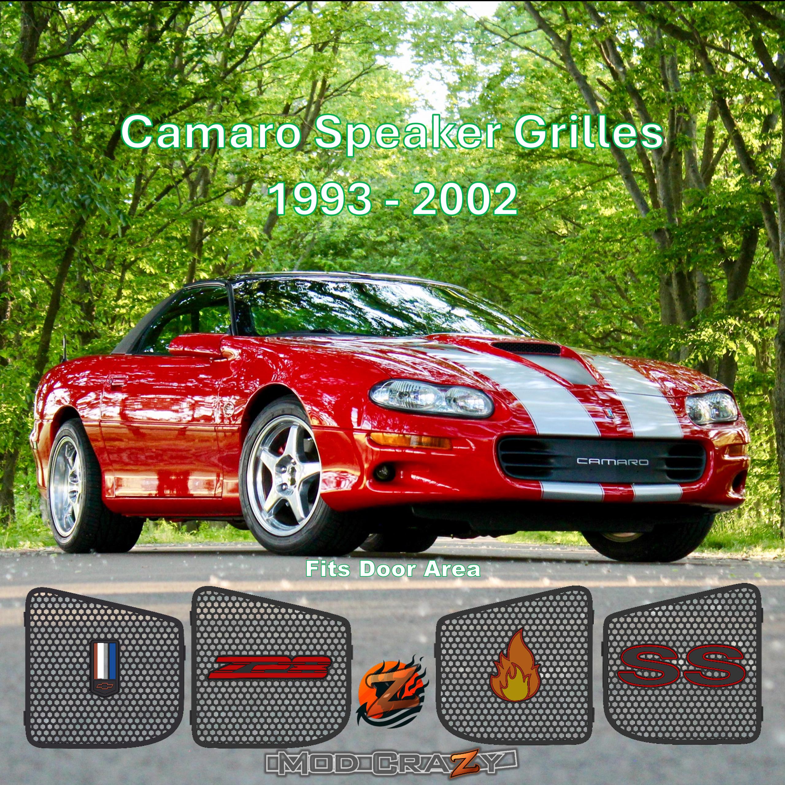 Camaro Firebird Front Speaker Grilles Grills Covers 1993 2002