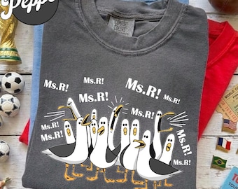 Comfort Colors Seagull Teacher Shirt, Funny Nemo Inspired Tee