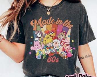 80s Cartoon Friends Nostalgia T-Shirt, Retro Rainbow Party Tee