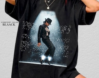 Michael Jackson Bad World Tour 1987 T-Shirt, Vintage King of Pop Concert Outfit, Retro Bootleg Music Tee, Boxy T,King Of Pop Unisex Fan Gift