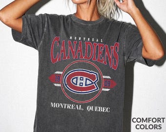 Montreal Hockey Men Vintage Shirt, 90s Hockey Graphic Tee, Retro For Women And Men Hockey Fan