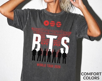 BTS Shirt for Women, Comfort Colors World Tour 2026 Tee, Arirang Kpop Concert Shirt, Bangtan ARMY Fan Gift