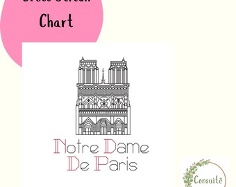 Notre-Dame de Paris - Cross Stitch Pattern