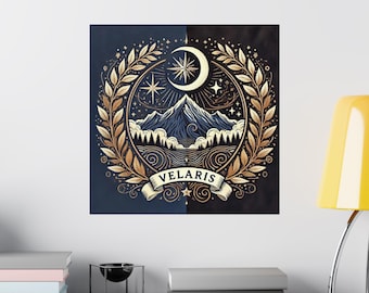 Velaris City of Starlight Poster, ACOTAR Matte Wall Art