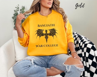 Basgiath War College Crewneck Sweatshirt, Unisex Sweater, Fourth Wing, Iron Flame, Onyx Storm