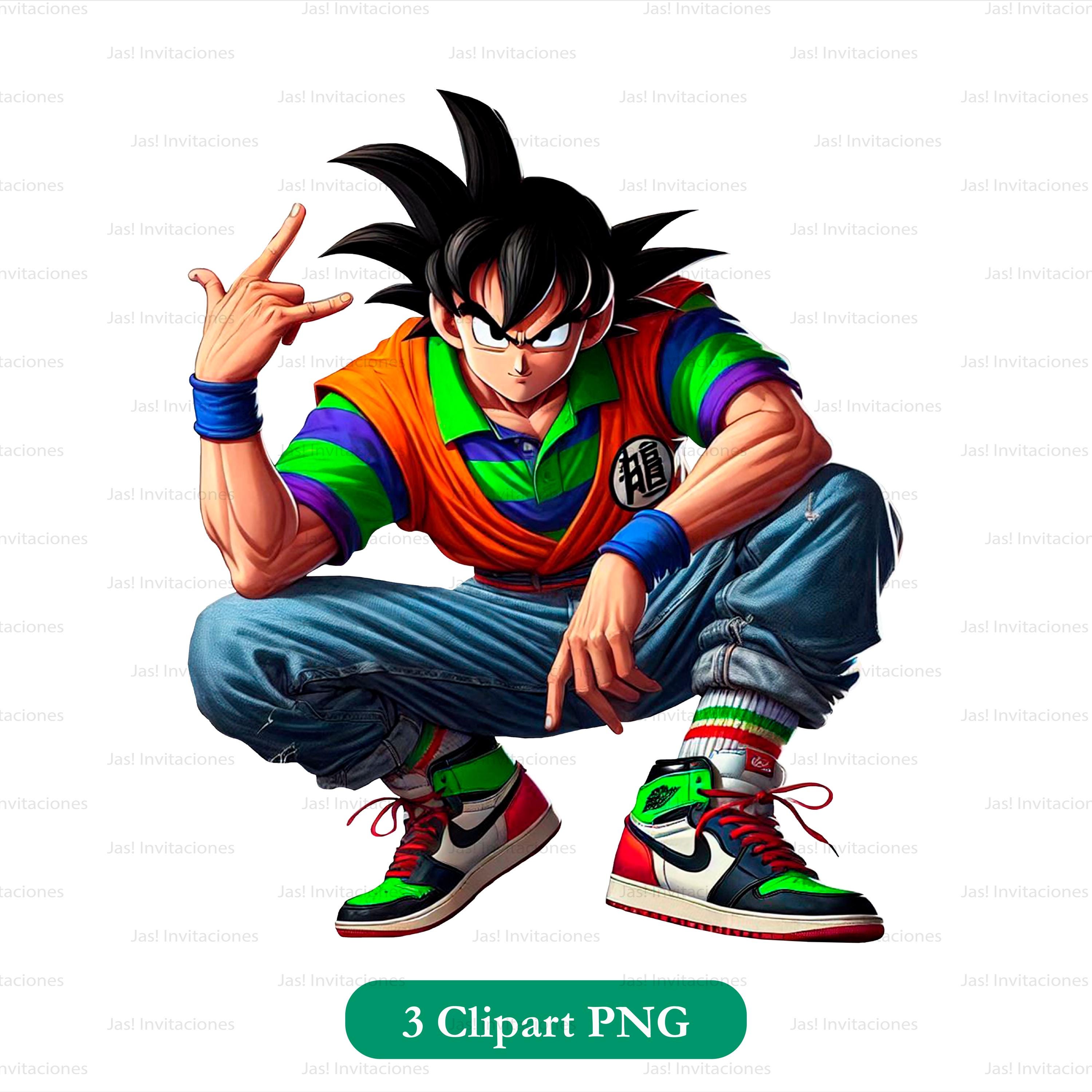 Cartoon | Dragon Ball Z | Goku PNG | Sublimation Printable | Goku Sticker | PNG | Goku Clipart PNG | Cute Anime Printable