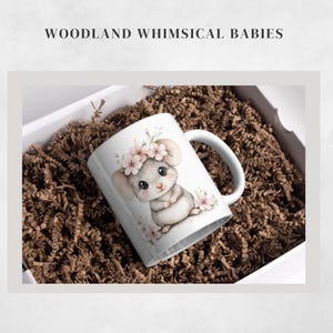 Woodland Baby Animals Clipart Bundle: Watercolour PNG Images for Nursery, Baby Shower (Digital Download)