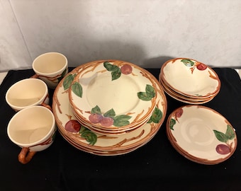 3 Franciscan Apple 5 Piece Place Settings 15 Pieces Total